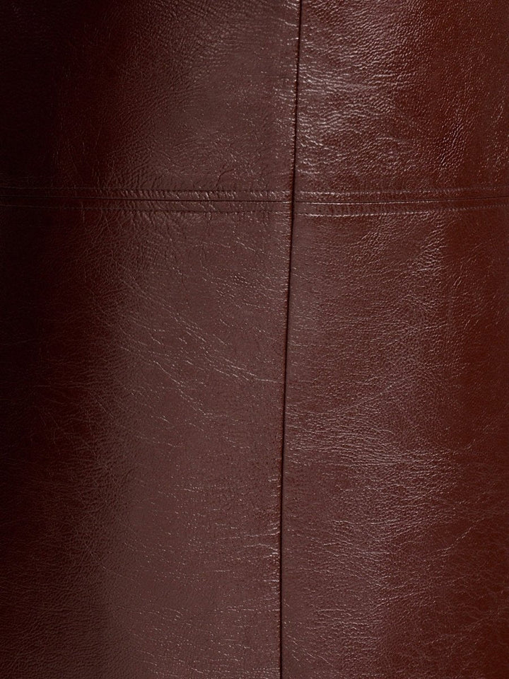 INEZ SKIRT - Glossy Maroon