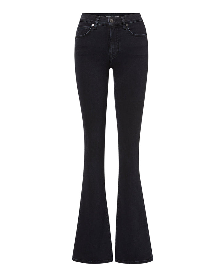BEVERLY SKINNY FLARE JEAN - Washed Onyx