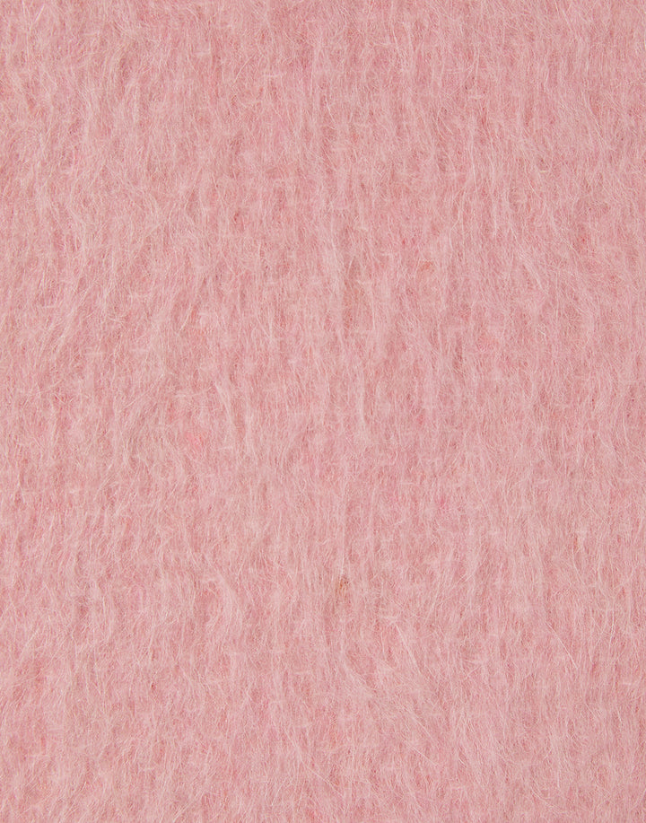MILANO CAPE COAT - Solid Pink in Hairy Wool