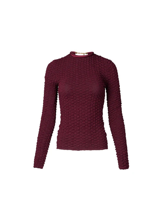 JARI TOP - Burgundy