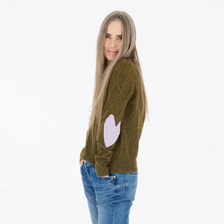 Patchwork Pullover - Army Green