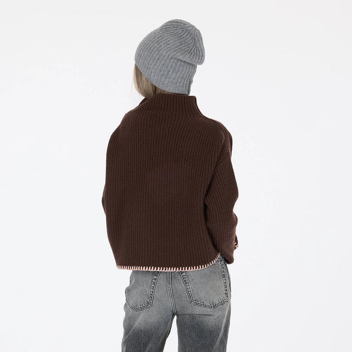 MARLOW CASHMERE SWEATER - Cocoa