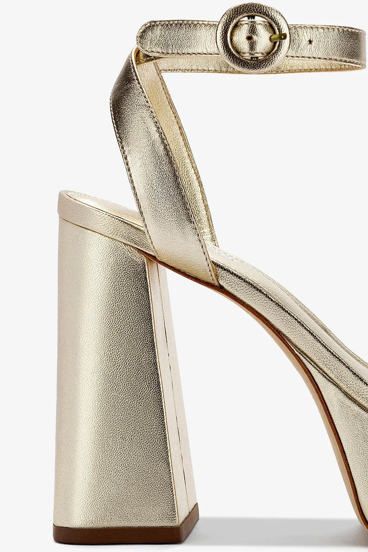 Dolly Sandal - Gold Metallic Leather
