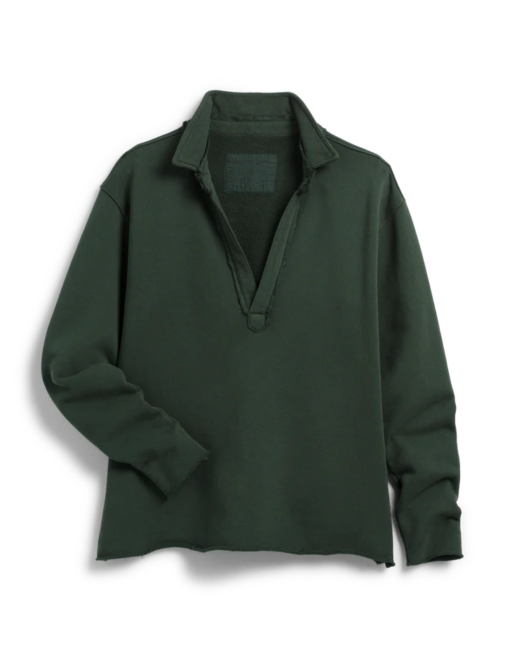 Patrick Popover Henley - Evergreen