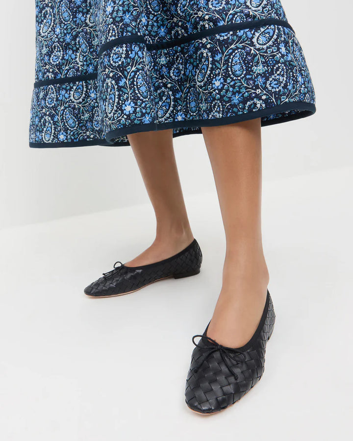 Landry Woven Ballet Flat - Black