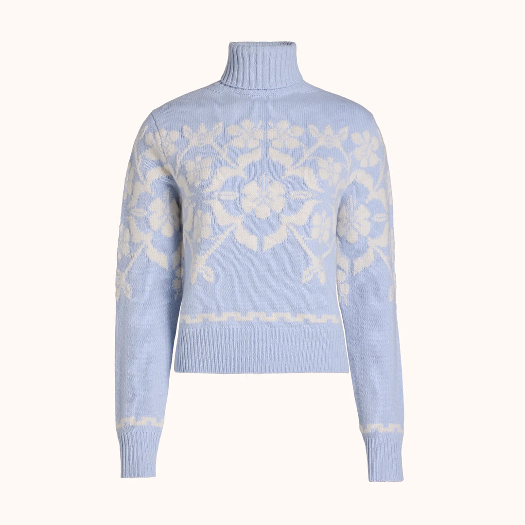 Zoe Fairisle Sweater - Pale Blue