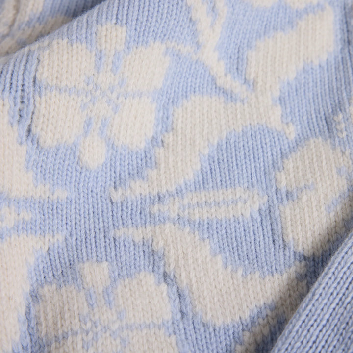 Zoe Fairisle Sweater - Pale Blue