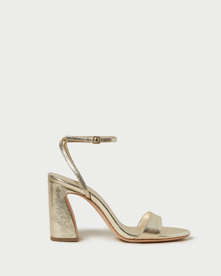 Malia Curved−Heel Sandal - Champagne