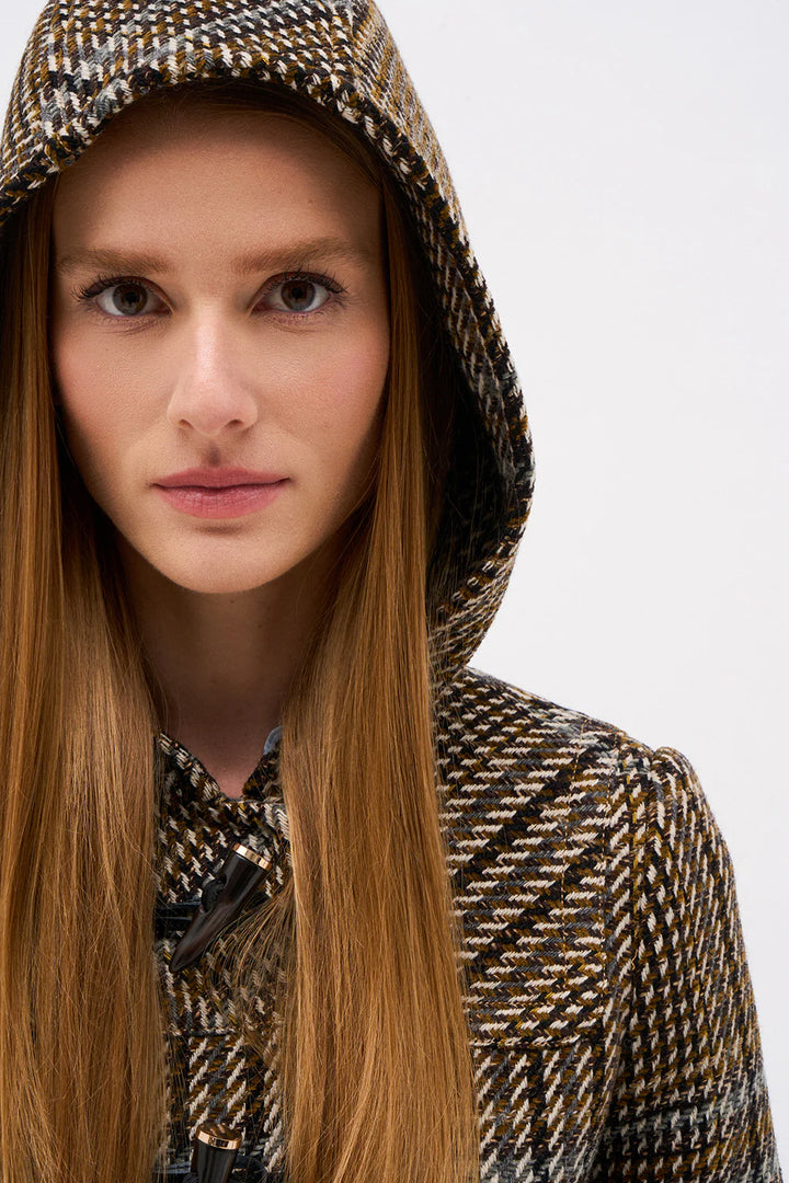ALBA JACKET - Black/Brown Multi