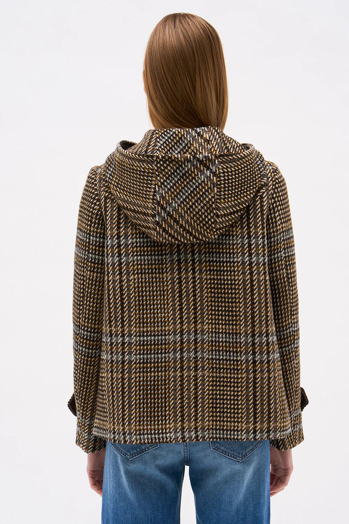 ALBA JACKET - Black/Brown Multi