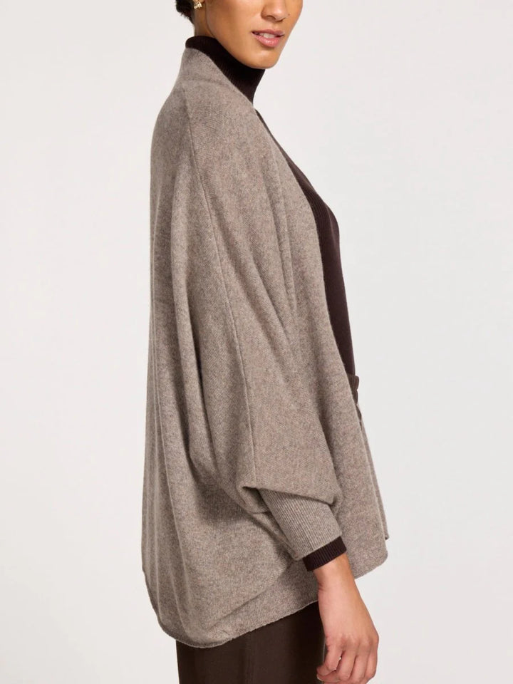 Maya Cashmere Shrug - Otter Melange