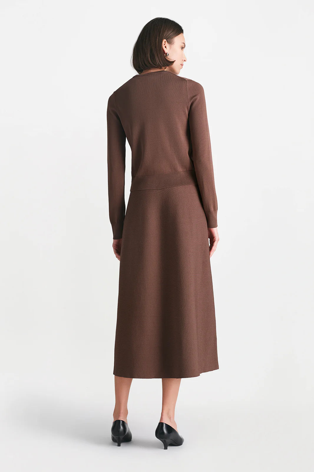 Raffia Embroidered Knit Long Sleeve Cardigan - More Colors Available