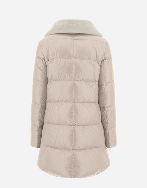 OVERSIZED ULTRALIGHT NYLON AND LADY JACKET - CHANTILLY