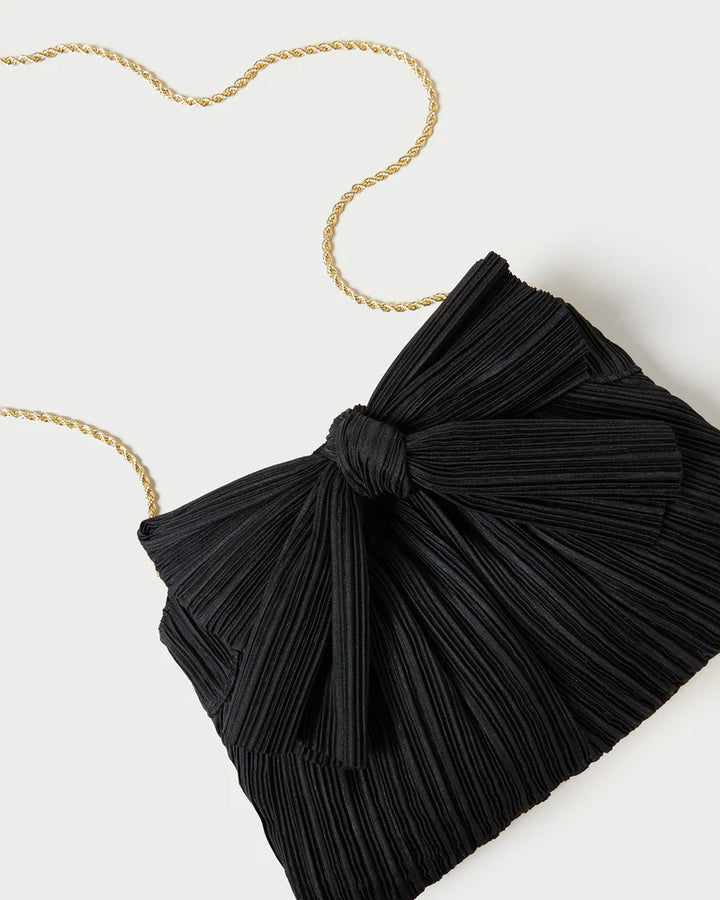 RAYNE PLEATED BOW CLUTCH - More Colors Available