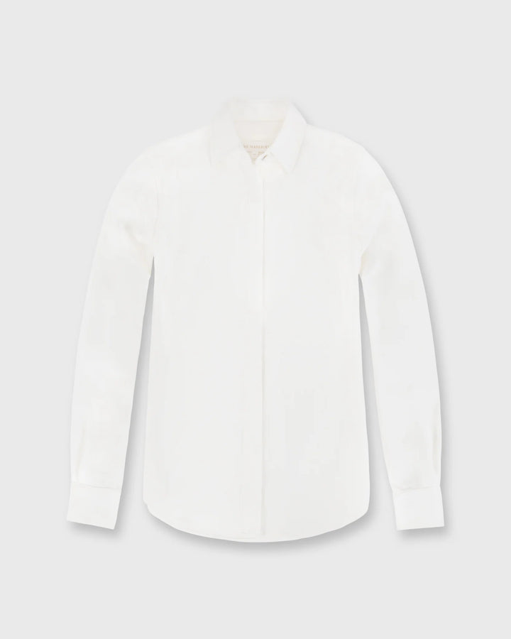 ICON BLOUSE - Ivory Silk Crepe de Chine