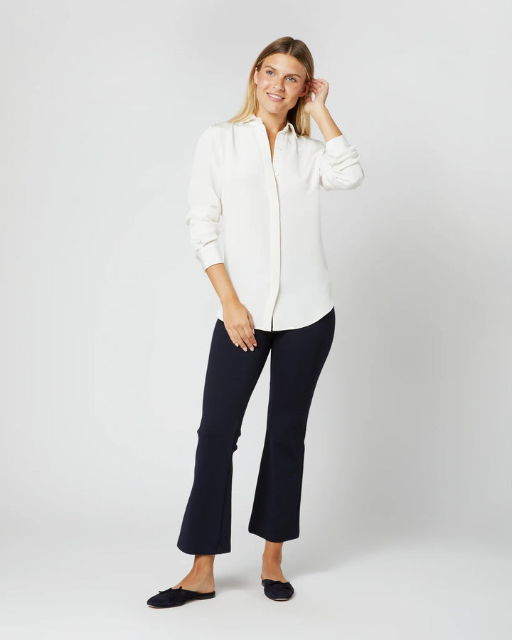 ICON BLOUSE - Ivory Silk Crepe de Chine