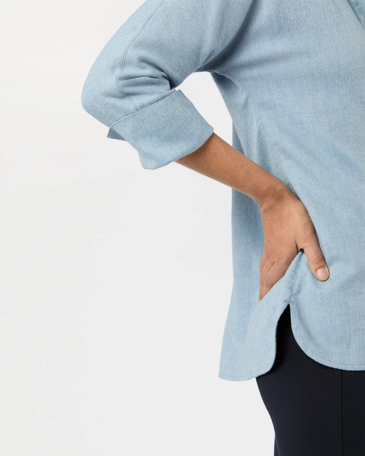 Fanny Shirt - Sky Brushed Twill