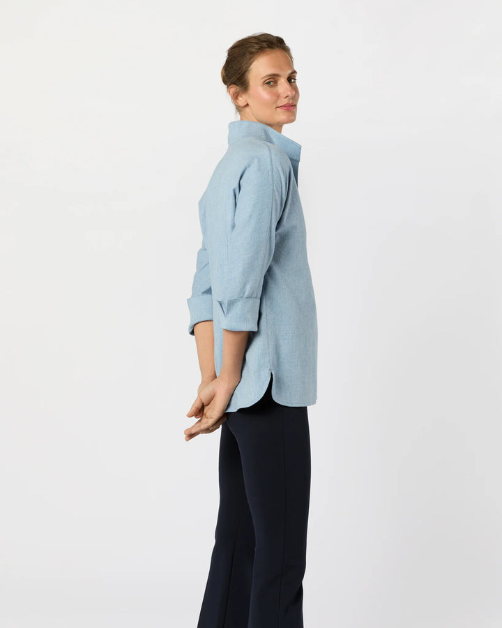 Fanny Shirt - Sky Brushed Twill
