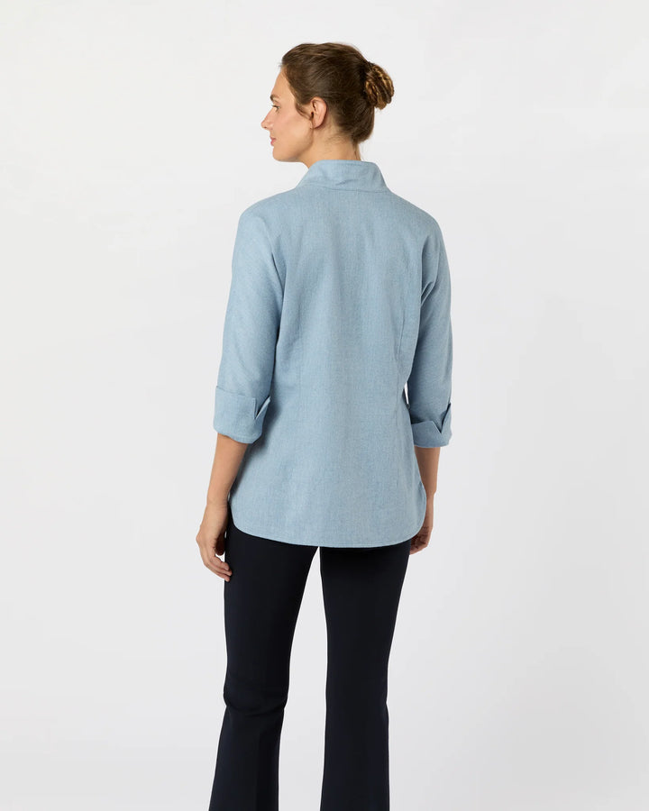 Fanny Shirt - Sky Brushed Twill