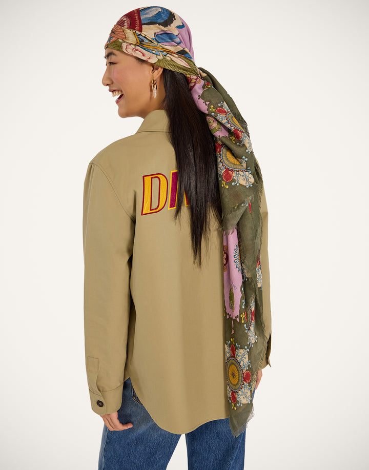 Foulard 140 - Nucleus Placée Dusty Pink in Modal Silk