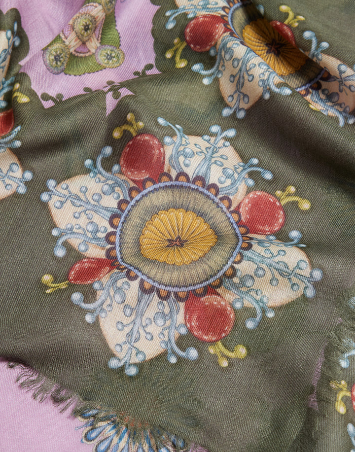 Foulard 140 - Nucleus Placée Dusty Pink in Modal Silk