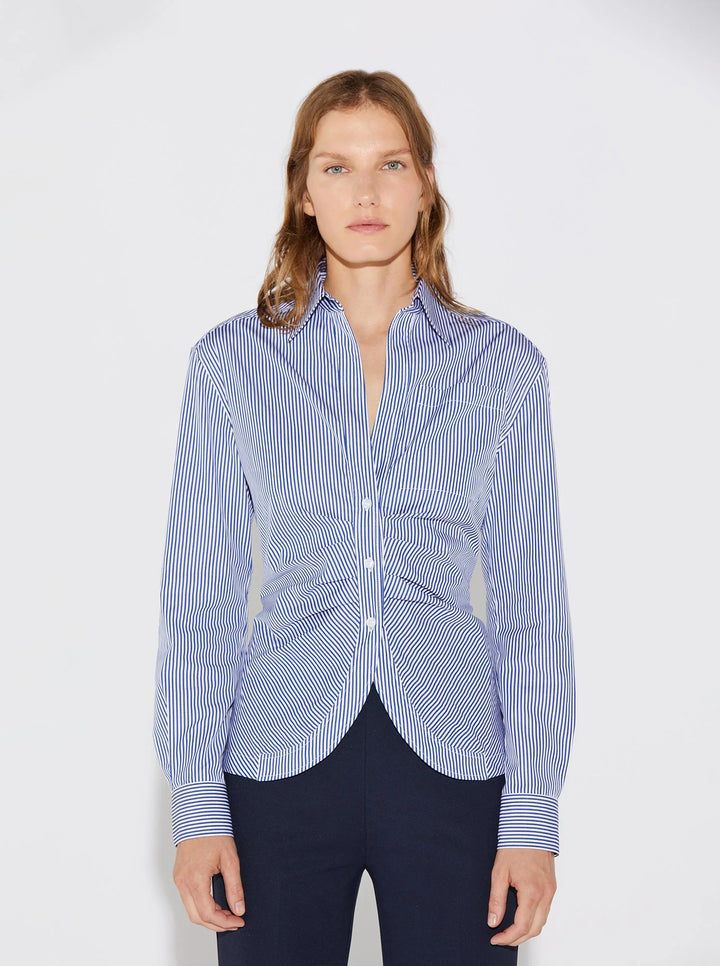 SIERRA Shirt - Navy/White Stripe