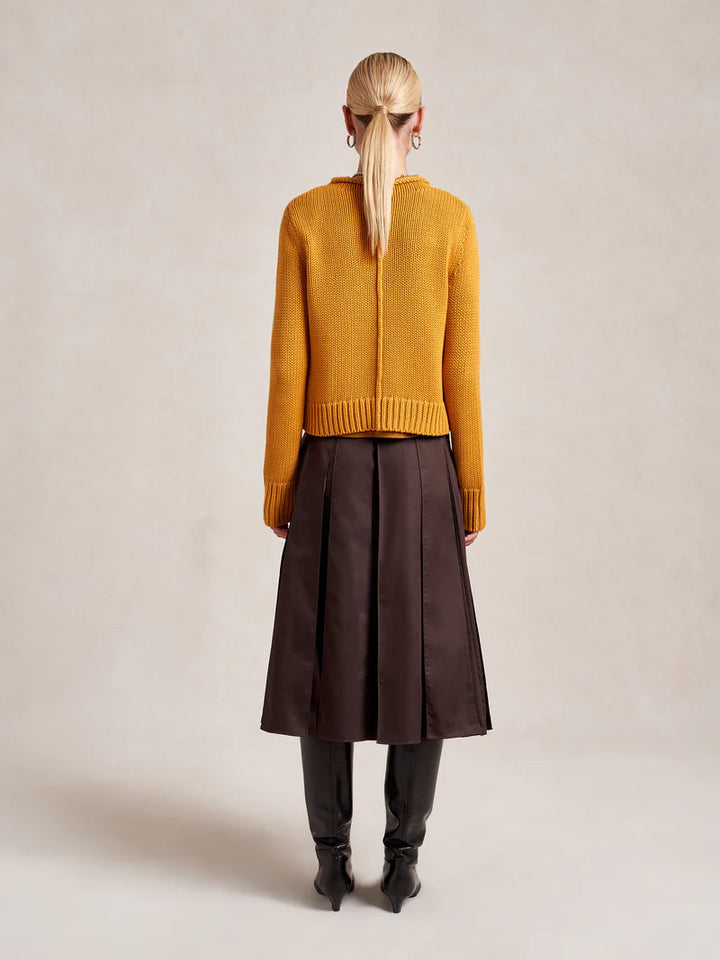 Solid Mini Marina Sweater - Mustard