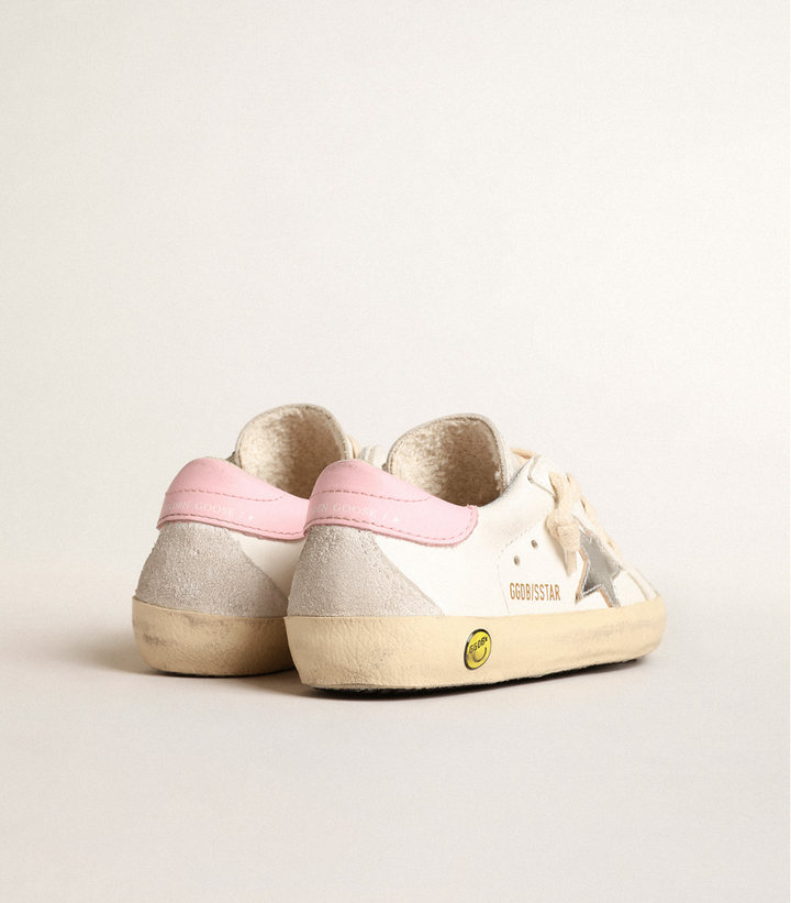 Kid's Superstar Sneaker - White/Pink/Silver