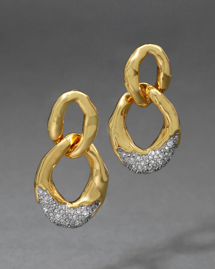 Solanales Crystal Large Link Earring