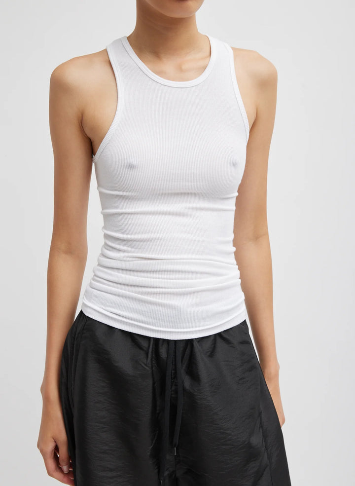 Circular Fine Rib T-Shirt Tank - More Colors Available