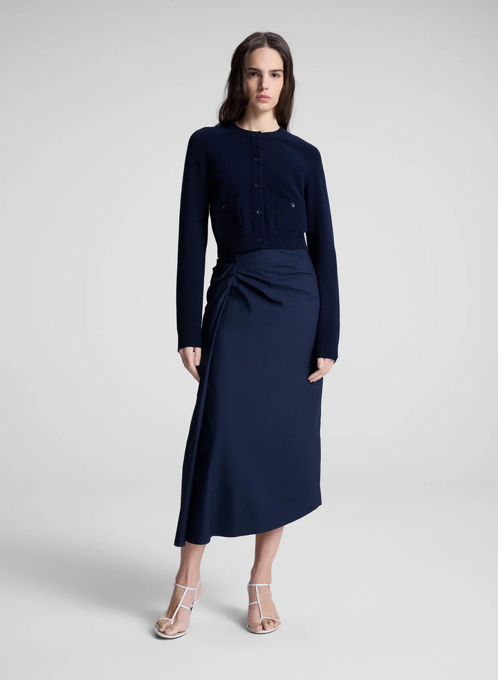 Tessa Midi Skirt - Deep Navy
