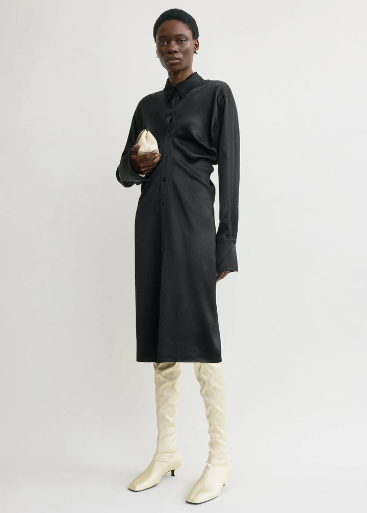 SLOUCH SHIRTDRESS - Black