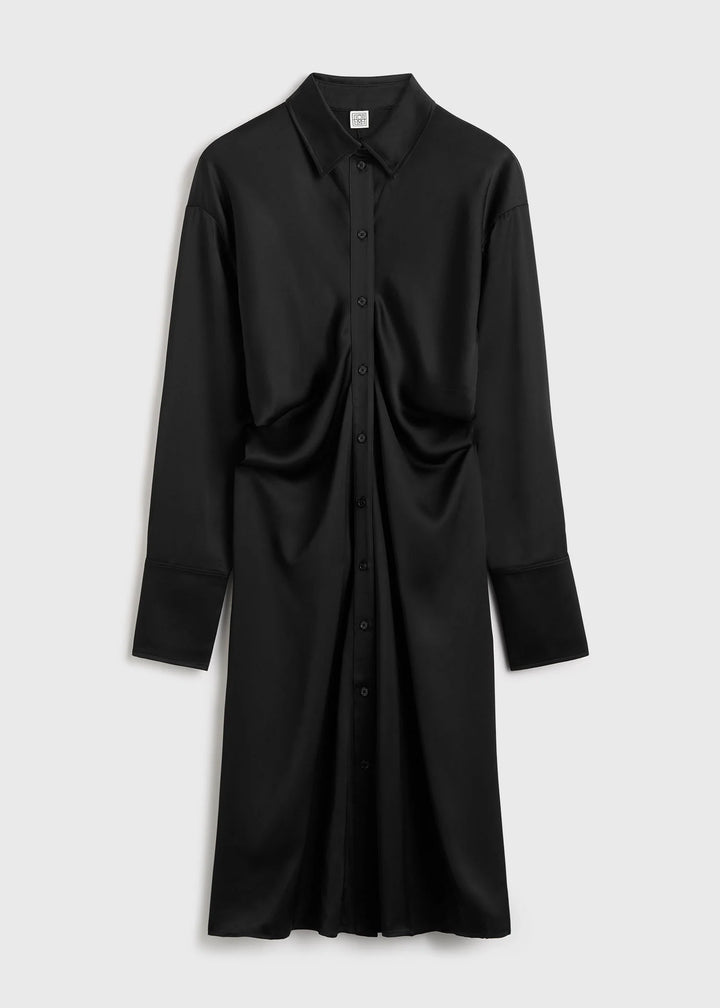 SLOUCH SHIRTDRESS - Black