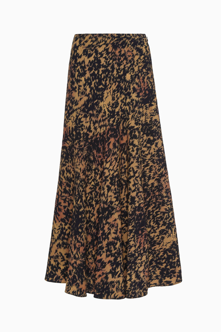 Chesca High Waisted Bias Skirt - Savannah