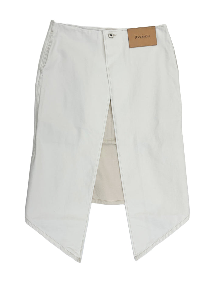 LAYERED MIDI SKIRT - Off-white