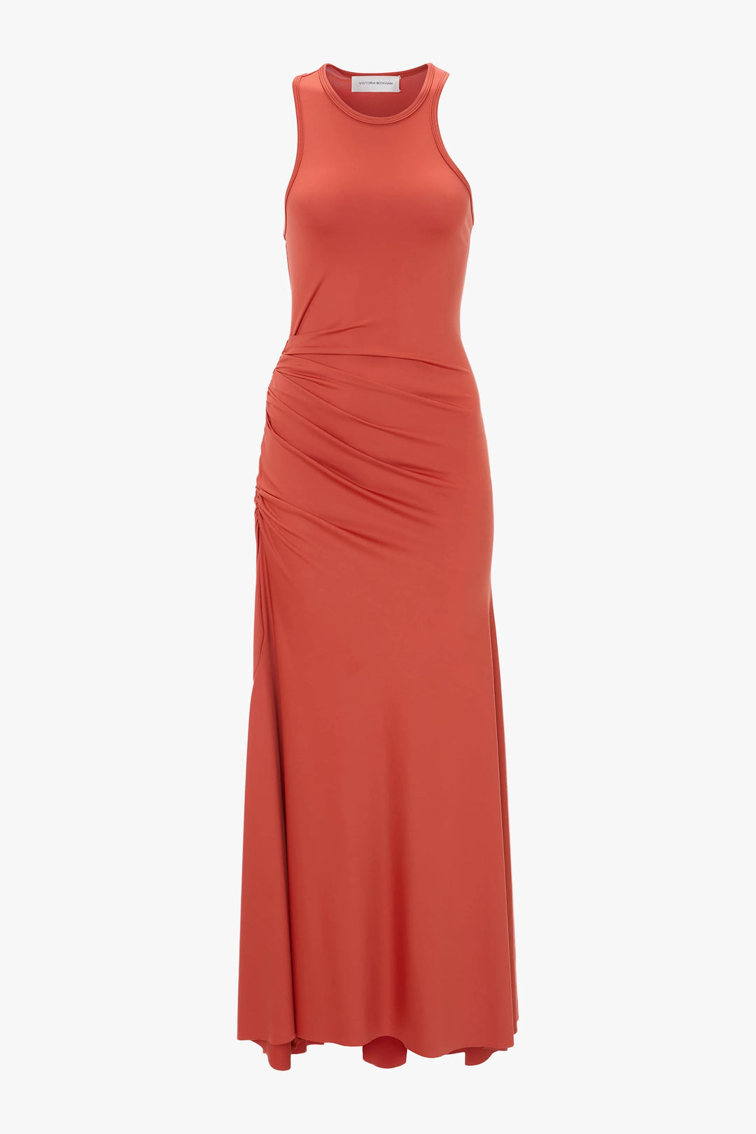 Asymmetric Tank Midi Dress - Paprika