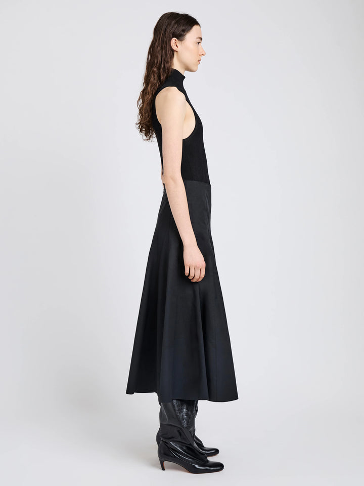 Heidi Skirt in Tech Cotton - Black