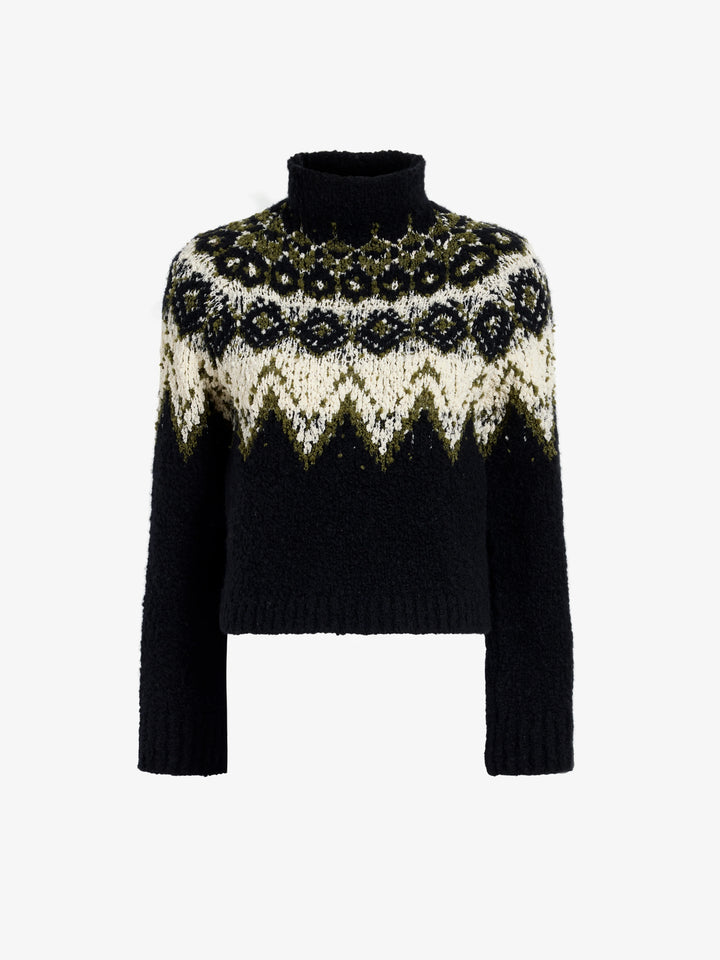 Lizzy Sweater in Textured Fairisle - More Colors Available