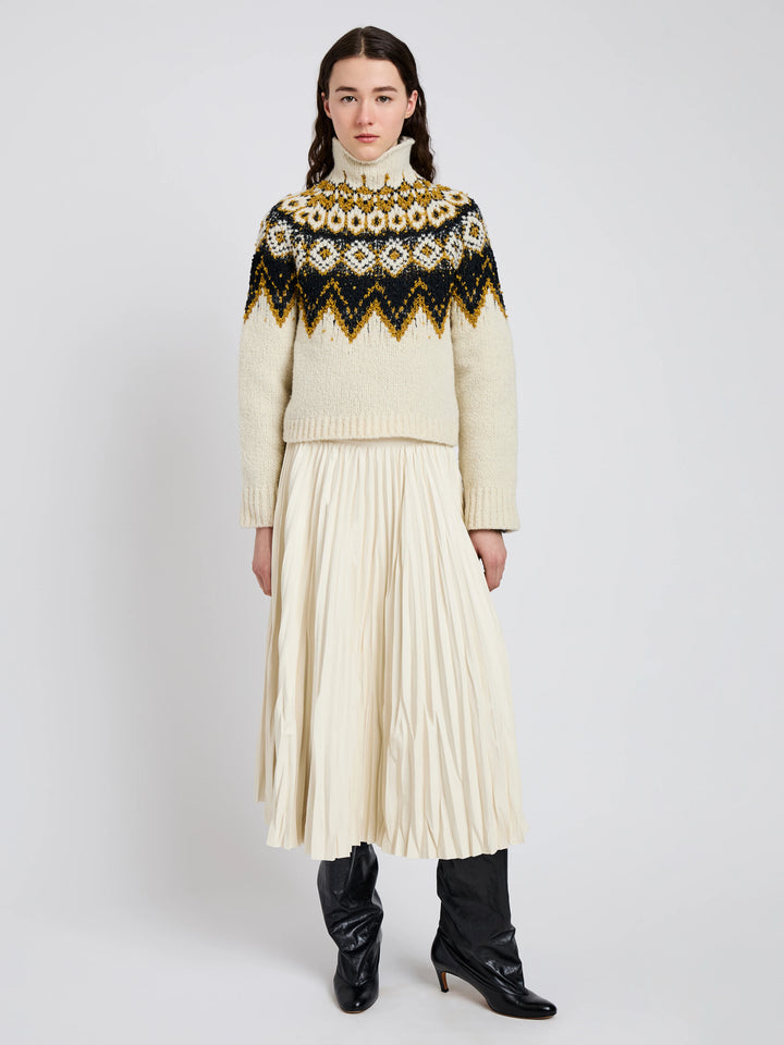Lizzy Sweater in Textured Fairisle - More Colors Available
