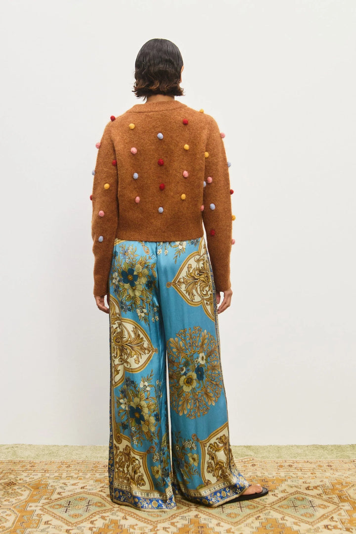 Elia Tobacco Cropped Cardigan - Tobacco