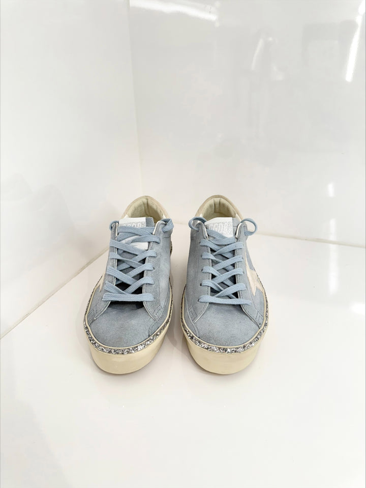 HI STAR SUEDE SNEAKER - Blue, Cream, Silver