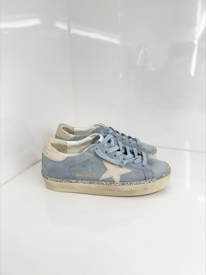 HI STAR SUEDE SNEAKER - Blue, Cream, Silver