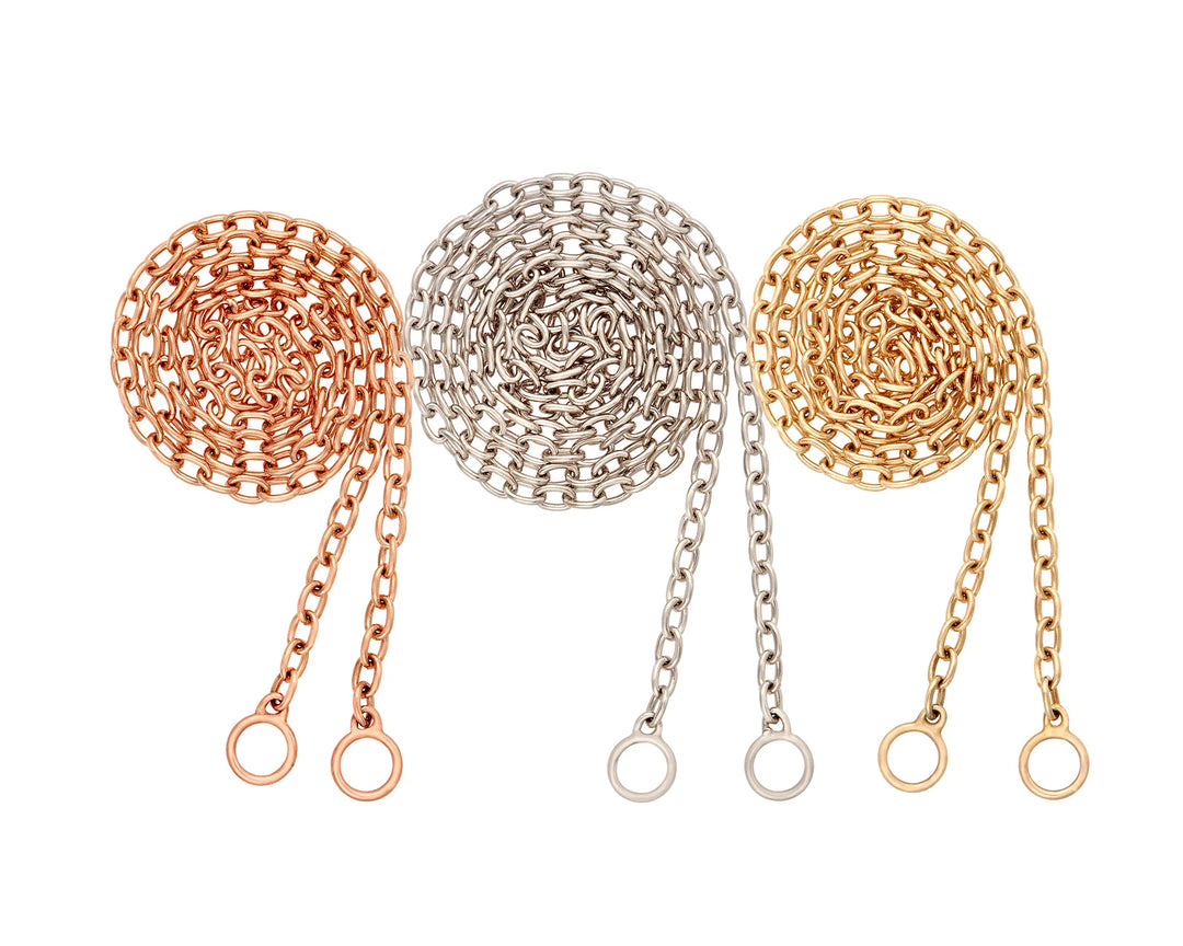 Pulley Chain Necklace 18" - 14K Yellow Gold