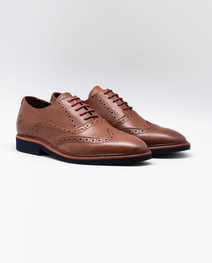 Leather Oxford Shoe - Brown