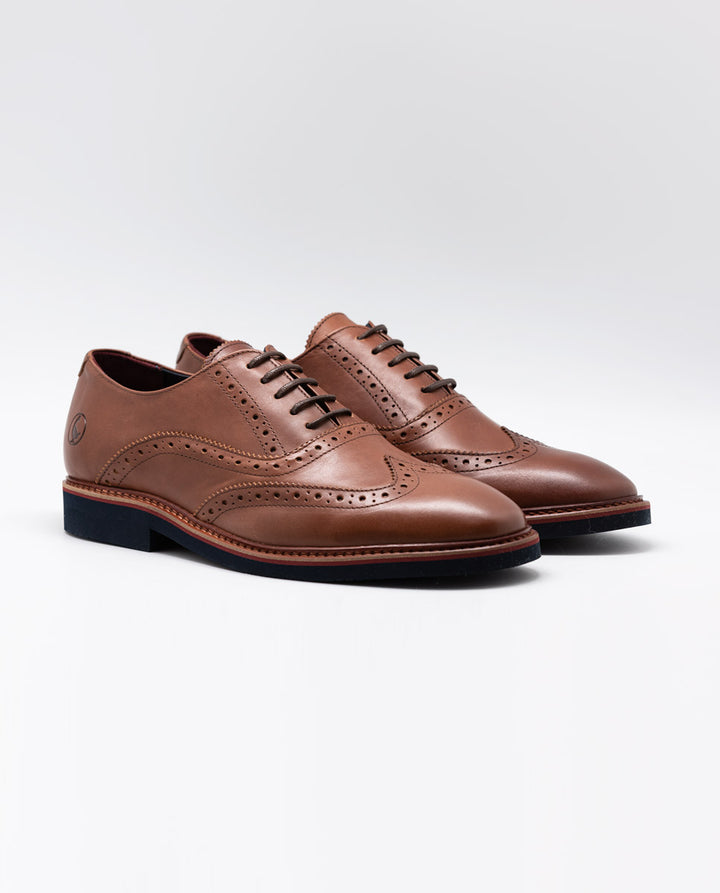 Leather Oxford Shoe - Brown