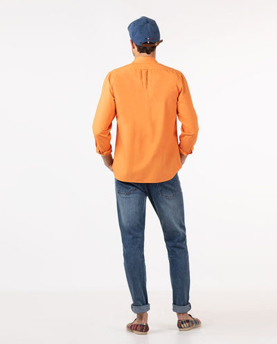 Garment Dyed Shirt - Orange