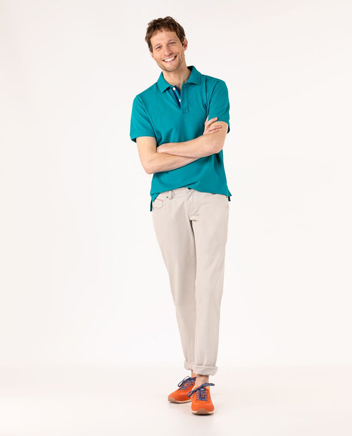Plain Polo - Aqua Green