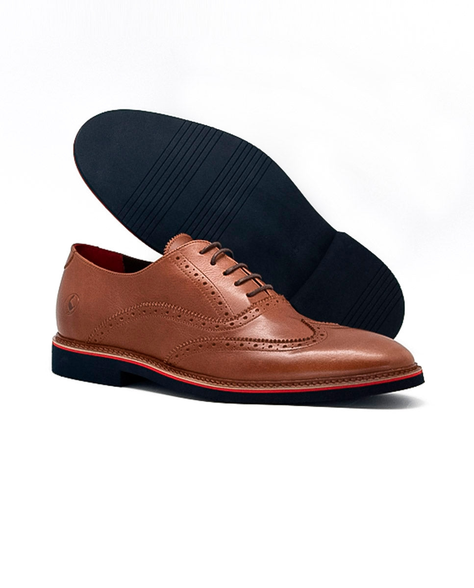 Leather Oxford Shoe - Brown