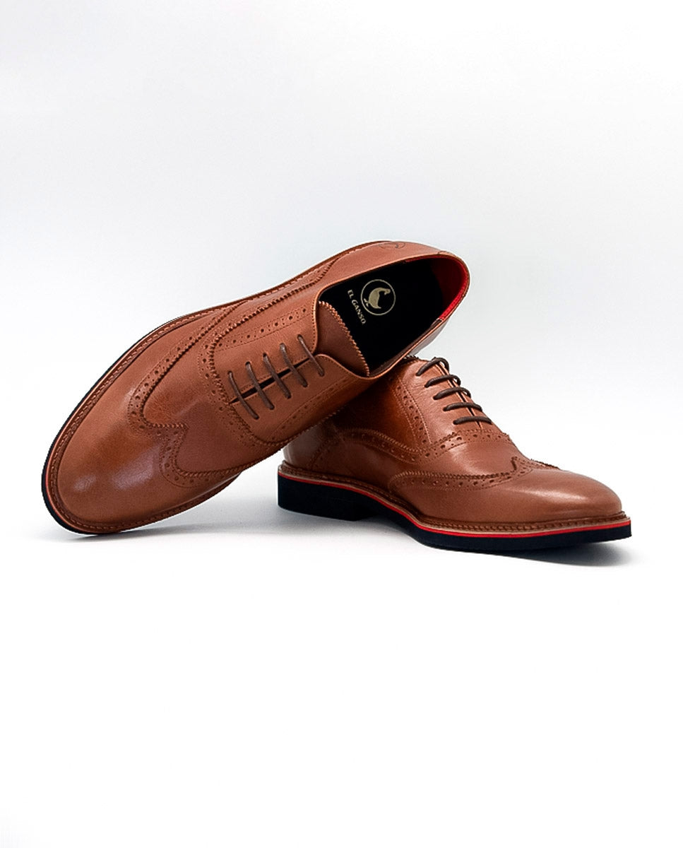 Leather Oxford Shoe - Brown