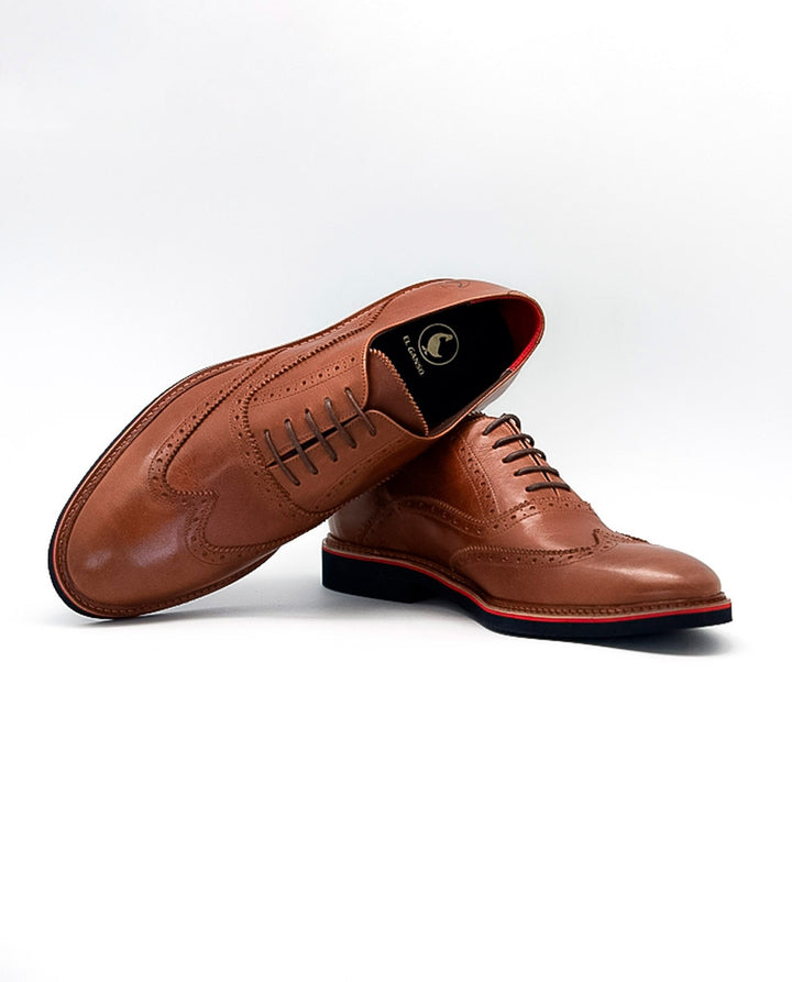 Leather Oxford Shoe - Brown
